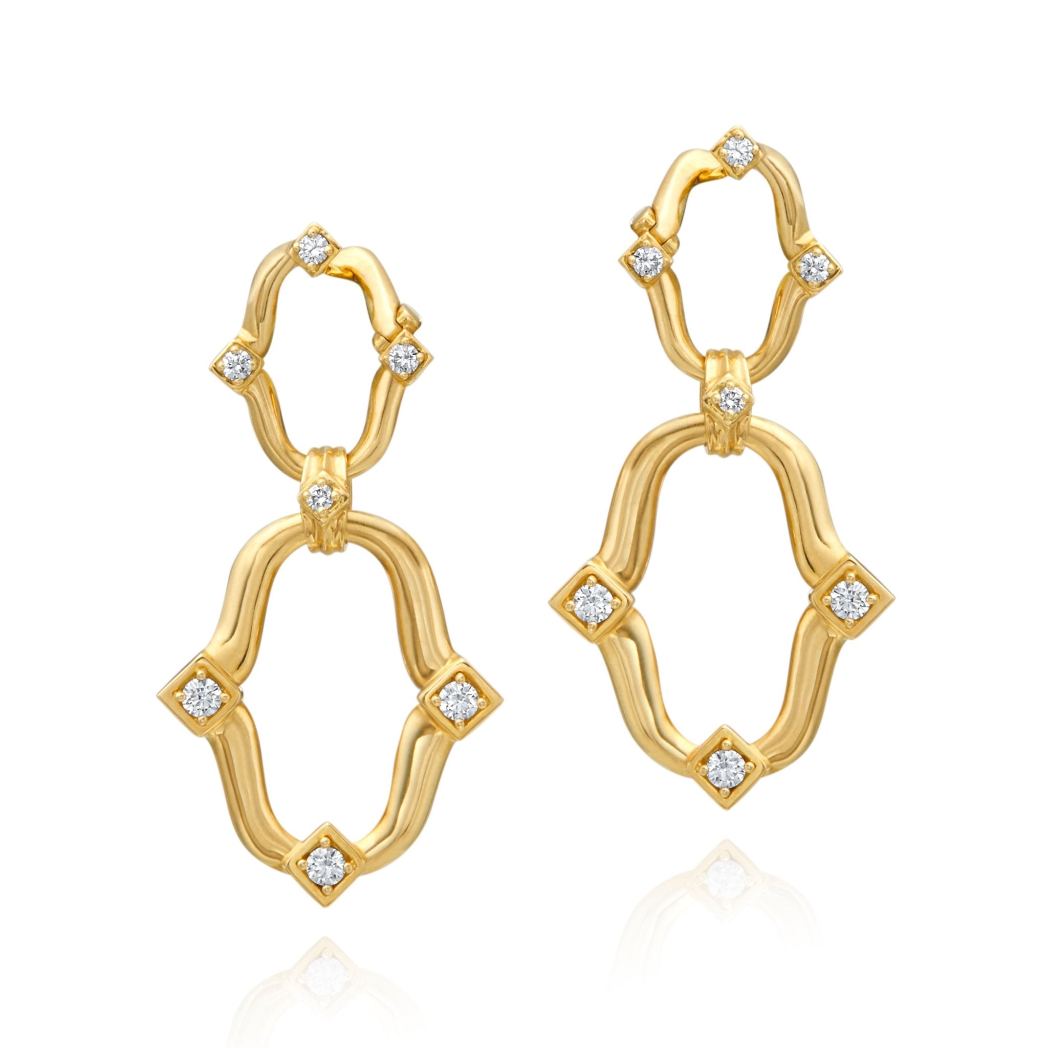 Secret Garden Diamond Dangle Earrings - Kelly Wade Jewelers Store