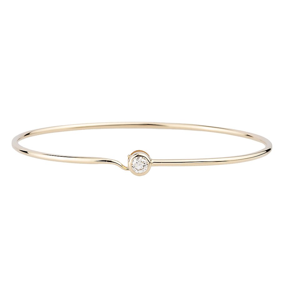 Single Diamond Bangle - Kelly Wade Jewelers Store