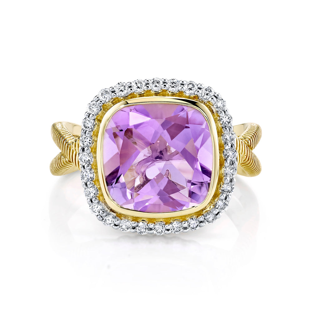 Sloane Street lemon lavender amethyst and diamond ring - Kelly Wade Jewelers Store
