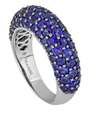 Small Sapphire Dome Ring - Kelly Wade Jewelers