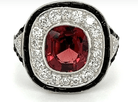 Spinel Diamond Onyx Ring - Kelly Wade Jewelers