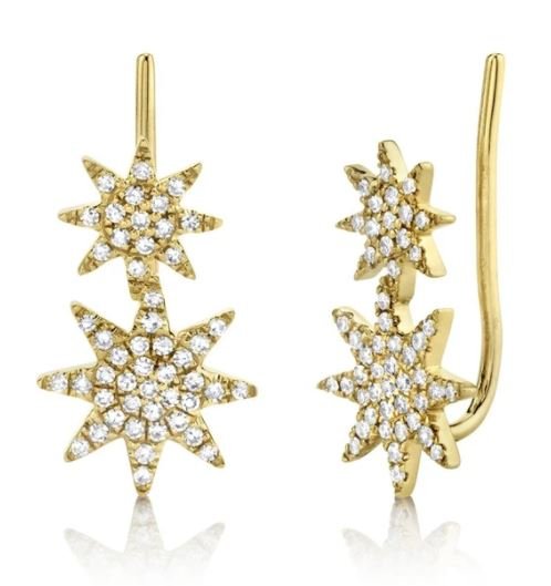 Star Diamond Crawler Earring - Kelly Wade Jewelers