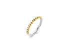 Sterling Silver Platinum Beaded Stack Ring - Kelly Wade Jewelers Store