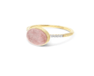 Strawberry Quartz Diamond Ring - Kelly Wade Jewelers