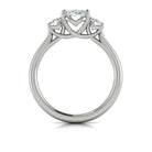 Three Stone Oval Engagement Ring - Kelly Wade Jewelers