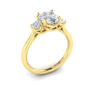 Three Stone Oval Engagement Ring - Kelly Wade Jewelers