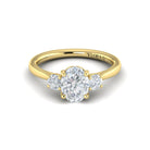 Three Stone Oval Engagement Ring - Kelly Wade Jewelers
