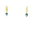 Topaz Dangle Hoops - Kelly Wade Jewelers