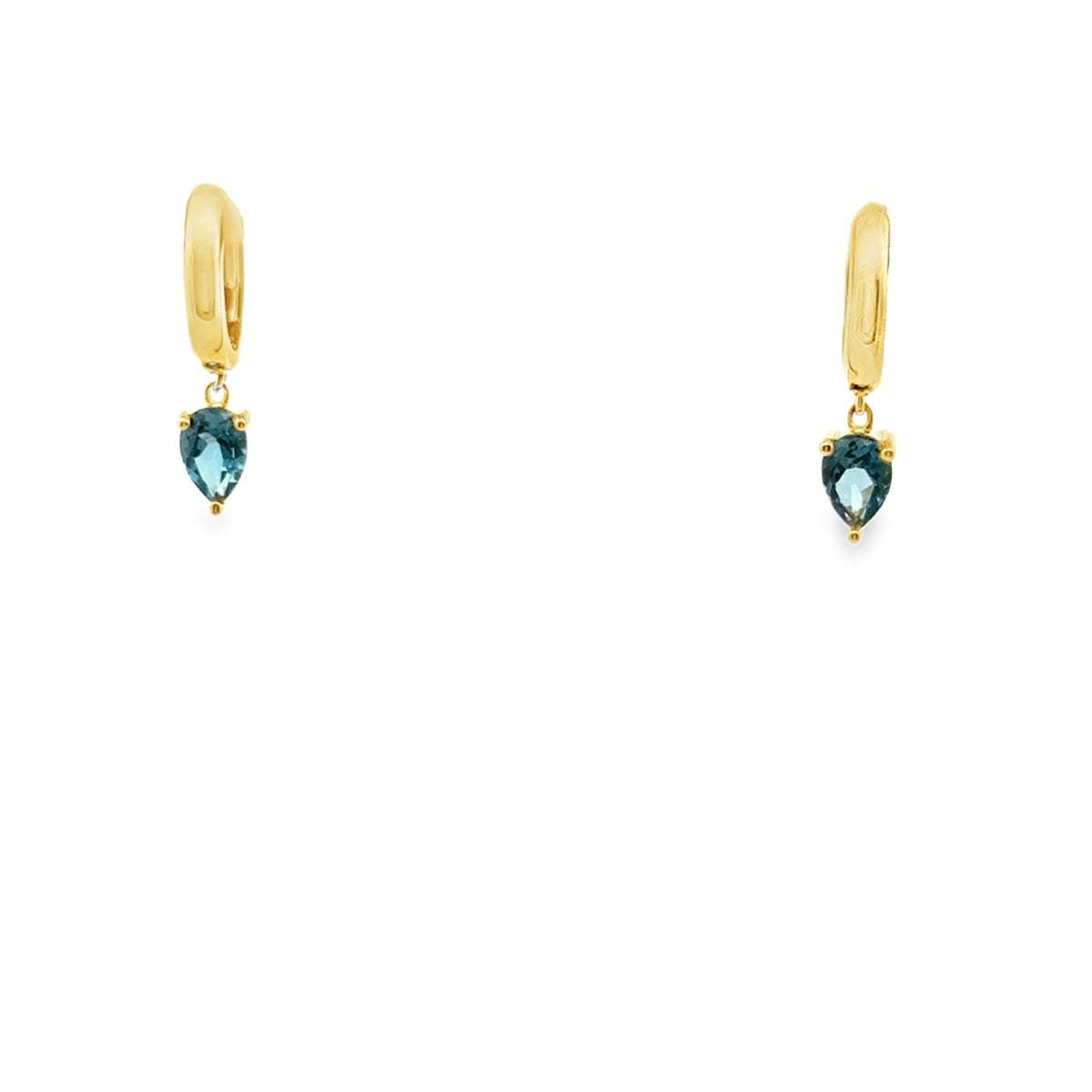 Topaz Dangle Hoops - Kelly Wade Jewelers