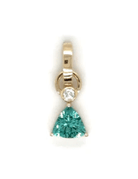 Tourmaline Diamond Charm - Kelly Wade Jewelers