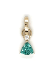 Tourmaline Diamond Charm - Kelly Wade Jewelers