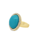 Turquoise Diamond Ring - Kelly Wade Jewelers