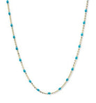 Turquoise & Gold Link Necklace - Kelly Wade Jewelers