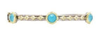 Turquoise & White Quartz Doublet Bangle - Kelly Wade Jewelers
