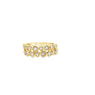 Two Row Bezel Set Diamond Ring - Kelly Wade Jewelers