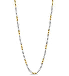 Two Tone Diamond Station Necklace - Kelly Wade Jewelers
