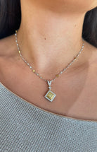 Two Tone Diamond & Yellow Diamond Pendant - Kelly Wade Jewelers