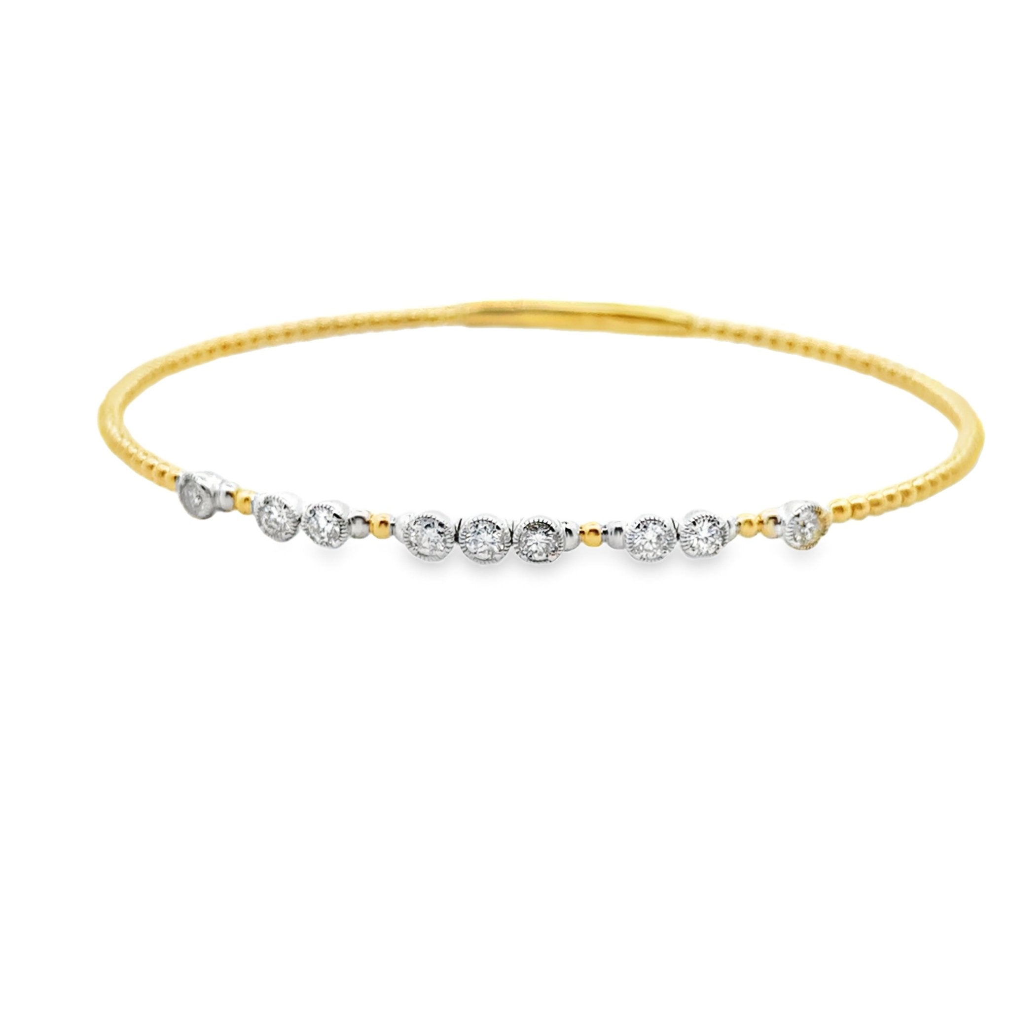 Two Tone Flexible Bracelet - Kelly Wade Jewelers