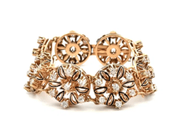 Victorian Diamond & Enamel Bracelet - Kelly Wade Jewelers