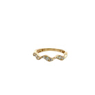 Wavy Diamond Ring - Kelly Wade Jewelers