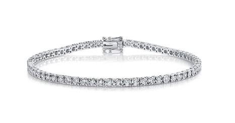 White Gold Diamond Tennis Bracelet 1 CTW - Kelly Wade Jewelers