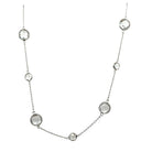 White Topaz Station Necklace - Kelly Wade Jewelers