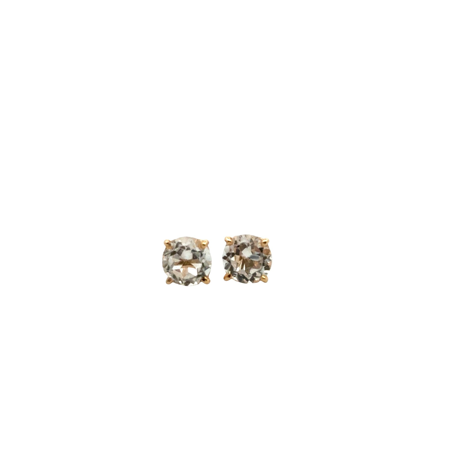 White Topaz Studs - Kelly Wade Jewelers