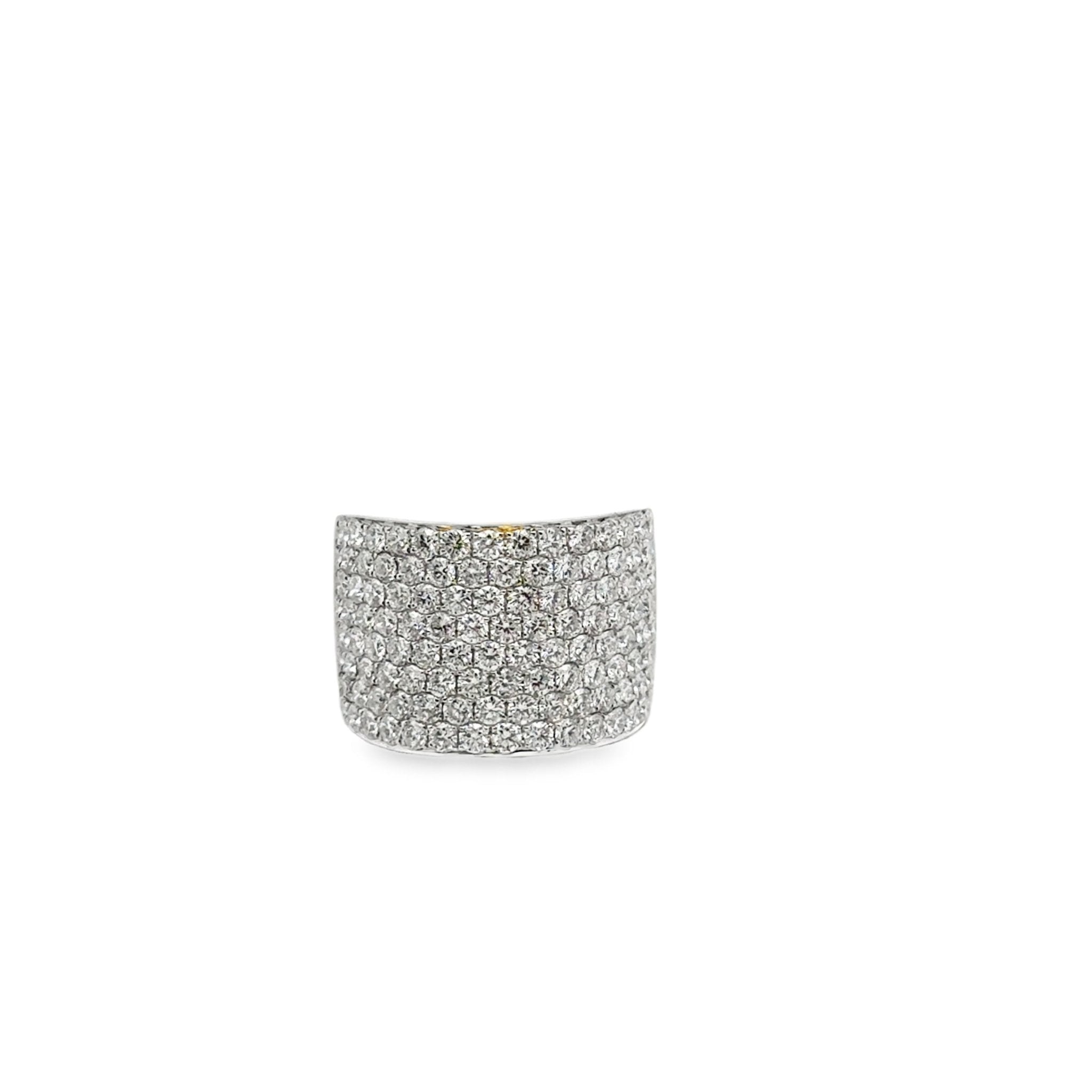 Wide Diamond Ring - Kelly Wade Jewelers