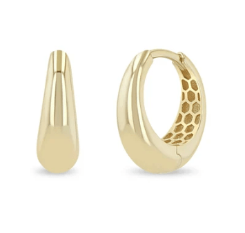 Zoe Chicco 14k 14mm tapered hi - Kelly Wade Jewelers