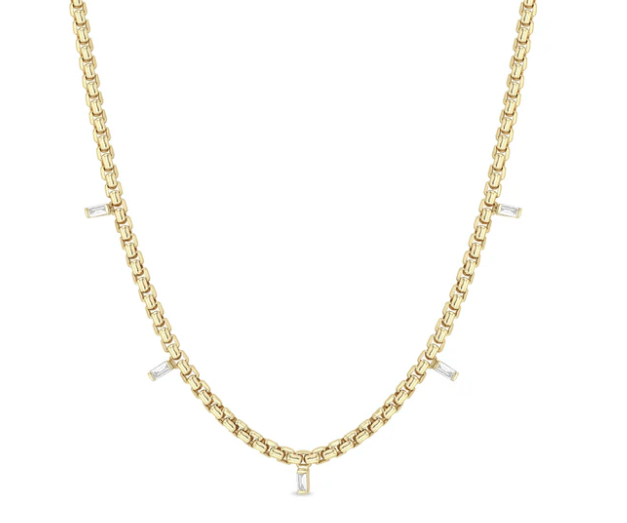 Zoe Chicco Diamond Baguette Necklace - Kelly Wade Jewelers Store