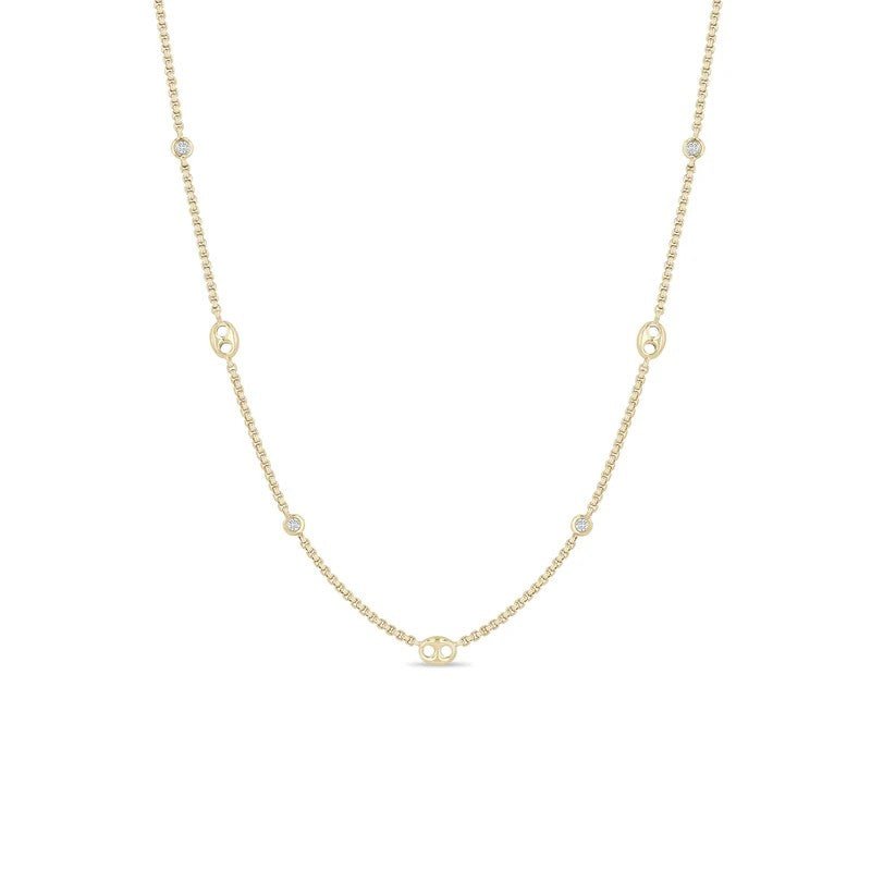 Zoe Chicco Diamond Mariner Link Necklace - Kelly Wade Jewelers