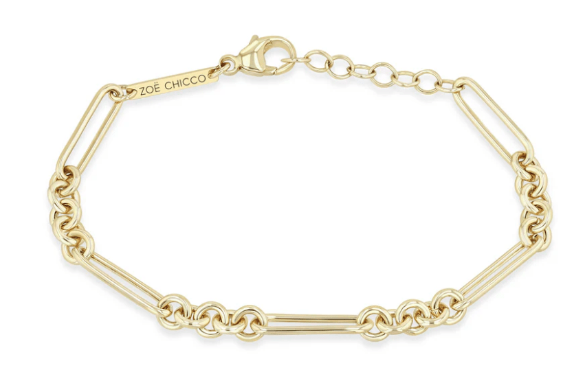 Zoe Chicco oval link and 3 rou - Kelly Wade Jewelers