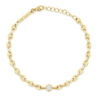 Zoe Chicco Puffed Mariner Diamond Bracelet - Kelly Wade Jewelers