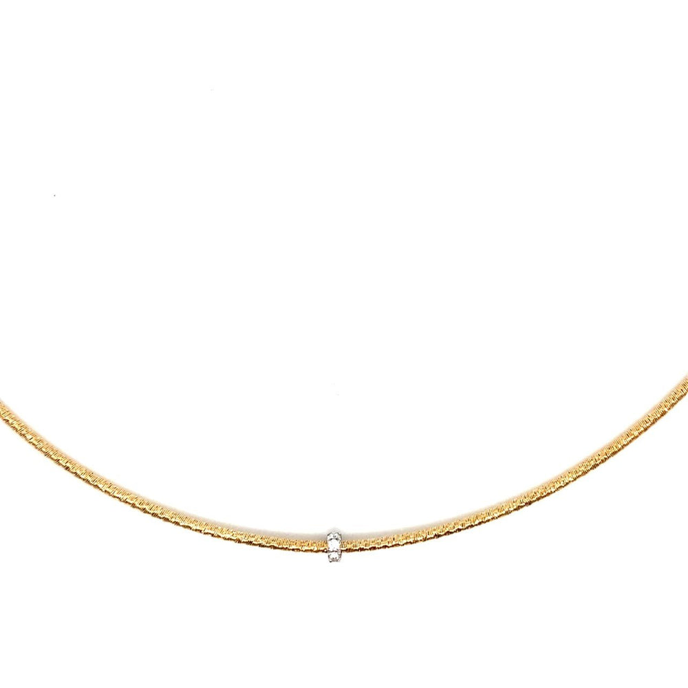 18KY Necklace w/ Diamond Rondel - Kelly Wade Jewelers Store
