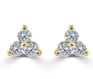 Diamond Cluster Stud Earrings - Kelly Wade Jewelers Store